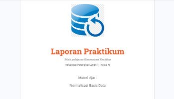 Laporan Praktikum LKM - Normalisasi