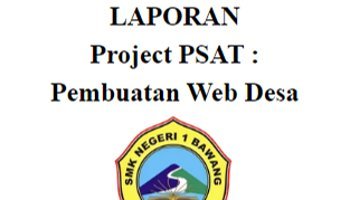 Laporan Project Web Profil Desa