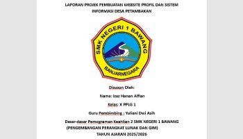 Laporan Projek Pembuatan web desa petambakan