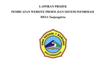 Laporan Proyek Website Desa Tanjungtirta.