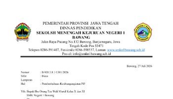 Latihan Membuat Surat Pemberitahuan Aqilla Ineky