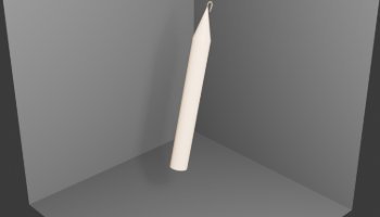 lilin (candle) 3d blender simpel