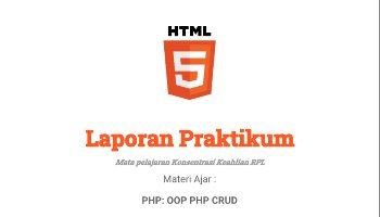 LKPD PHP MVC (Models, Views, Controllers) : OOP & CRUD || XI RPL