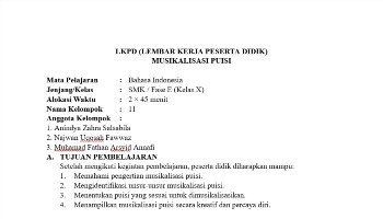 LKPD Tugas Puisi "Aku Ingin" || X PPLG 1