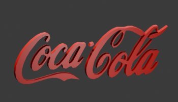 LOGO 3D COCA - COLA