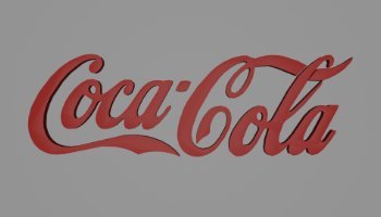 LOGO 3D COCA - COLA
