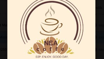 Logo bussines NEA Coffe kreatif
