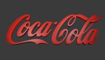 LOGO COCA COLA 3 DIMENSI BLENDER