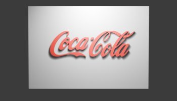 Logo Coca Cola - 3D Model