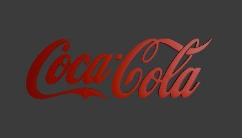 Logo Cocacola 2D - 3D