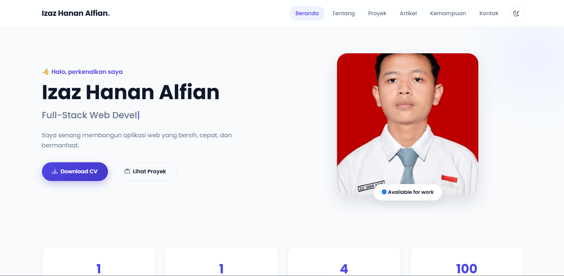 tugas web cv subdomain PKWU
