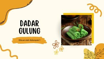 Makanan Tradisiona : Dadar Gulung