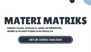 Materi Matriks Matematika - Ebook