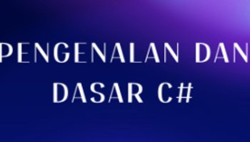 MATERI TENTANG C#