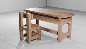 Meja & Kursi 3D