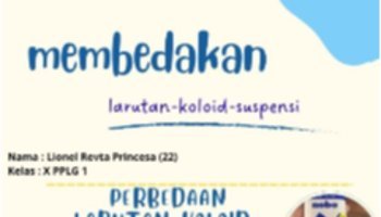 Membedakan larutan - koloid - suspensi