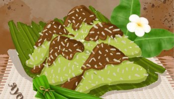 Membuat Poster Kue Lupis Kue