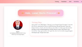 Membuat Web Profil Diri PKWU