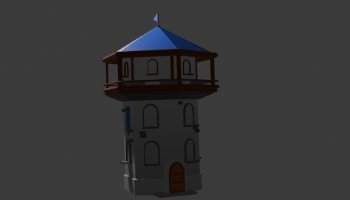 Menara 3d uv