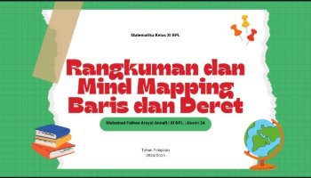 Mind Mapping Matematika Baris dan Deret || XI RPL