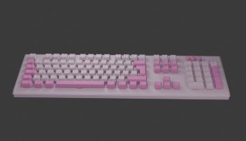 Model 3 D Keyboard Komputer simple