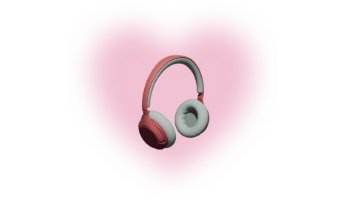 Model 3D Headphone Wireless simple