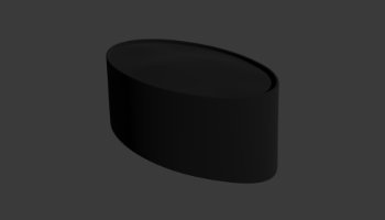 Model Peci Hitam 3D Blender