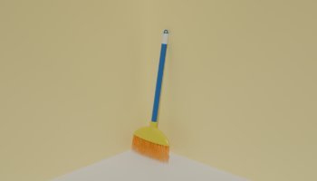 Model Sapu Low Poly Blender