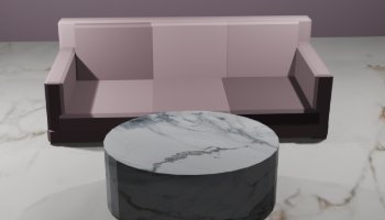 Model Sofa Meja Tamu 3D