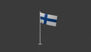 Modeling 3D - Bendera Finlandia