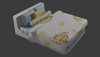 Modeling 3D Kasur Simple Lucu