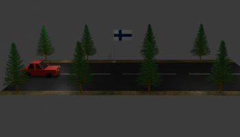 Modeling 3D - Mobil dan Pohon
