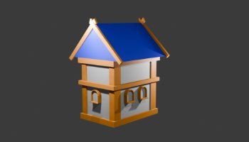 MODELING 3D RUMAH KASTIL SIMPEL