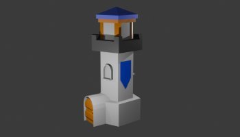 MODELING 3D TOWER SIMPEL KEREN