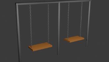 Modeling Ayunan 3D low poly