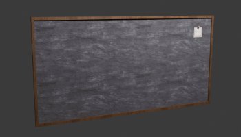 Modeling Blackboard 3D Low Poly