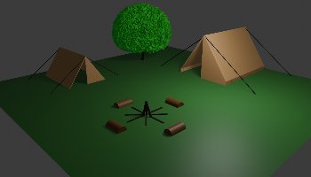 Modeling Camping 3D Low Poly