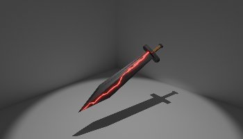 Modeling Great Sword 3D Low Poly