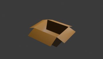 Modeling Kardus 3D Low Poly #10