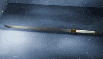 Modeling Katana 3D Low Poly