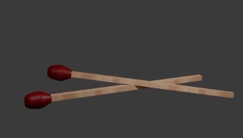 Modeling Korek Gesek 3D Low Poly
