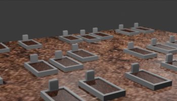 Modeling Kuburan 3D low poly