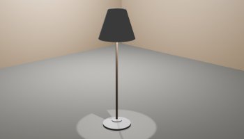 Modeling Lampu Tidur 3D Low Poly