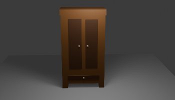 Modeling Lemari 3D Low Poly