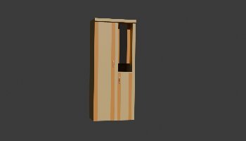 Modeling Lemari 3D low poly