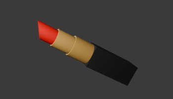 Modeling Lipstick 3D Low Poly