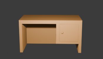 Modeling Meja  Simple - 3D
