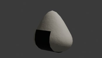 Modeling Onigiri 3D Low Poy #18