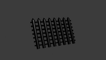 Modeling Pagar Besi Low Poly