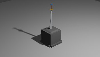 Modeling Pedang 3D Low Poly